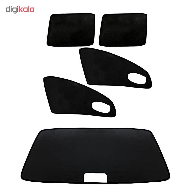 آفتابگیر شیشه خودرو مدل PR1 مجموعه 5 عددی برای پراید - نمای کلی