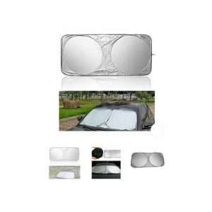 عکس دقیق آفتابگیر شیشه خودرو مدل عینکی – محافظت و آسایش در سفر برای مشاهده