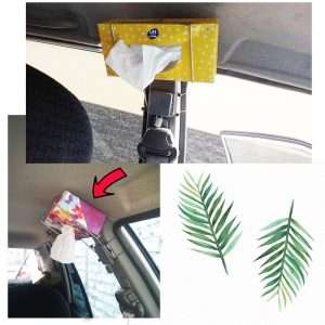 نگهدارنده دستمال کاغذی خودرو طرح فنری – کاربردی و زیبا