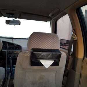 عکس دقیق سطل زباله خودرو مای کار با جای دستمال کاغذی برای مشاهده