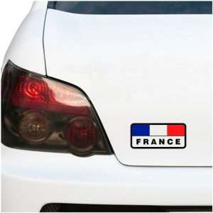 استیکر خودرو فرانسه کد 2714 – طرح پویا مارکت