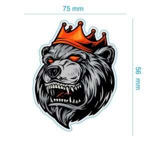 نمایی از برچسب بدنه خودرو طرح شیر – زیبایی و محافظت خودرو شما