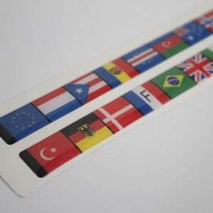 پیشنمایش برچسب ژلهای خودرو مدل Small Flag2 – بسته دو عددی