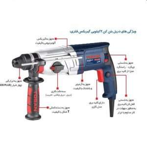 دریل بتن کن توسن مدل 8022 – قدرت و دوام در کارهای ساختمانی
