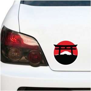 استیکر خودرو دروازه ژاپن – طرح پویا مارکت