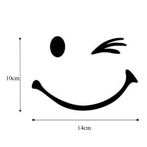 نمایی از برچسب بدنه خودرو طرح Smile | زیبایی و حفاظت خودرو شما