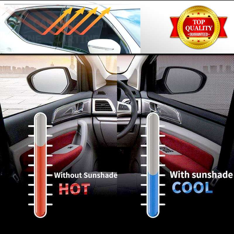 آفتاب گیر خودرو مدل PRO UV مناسب برای پژو پارس مجموعه 4 عددی