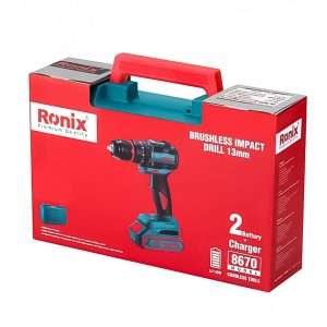 دریل پیچ گوشتی شارژی رونیکس مدل 8670، قدرت و کارایی بی‌نظیر