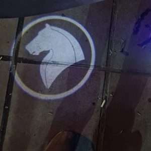 پیش‌نمایش چراغ لوگو زیر درب وایرلس ولکام لایت مناسب سمند – بسته 2 عددی