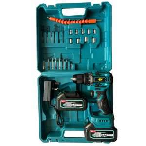 عکس دقیق دریل پیچ گوشتی شارژی براشلس جاب مدل JB-8880 BR مجموعه 40 عددی برای مشاهده