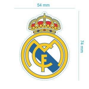 عکس دقیق برچسب بدنه خودرو طرح رئال مادرید کد 178 برای مشاهده