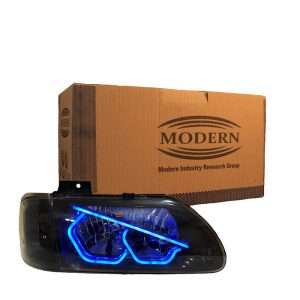 پیش‌نمایش چراغ جلو خودرو گروه پژوهش صنعت مدرن مدل 3D-Angry-B مناسب پراید – بسته دو عددی