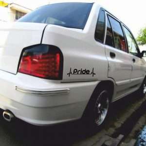 برچسب بدنه خودرو ماتریسیو طرح ضربان قلب پراید – کد M287