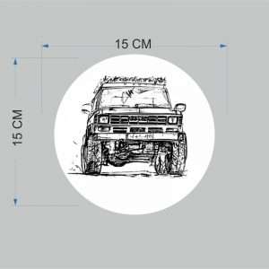 عکس دقیق برچسب بدنه خودور طرح آفرود کد 14 – استیکر مقاوم و جذاب برای مشاهده