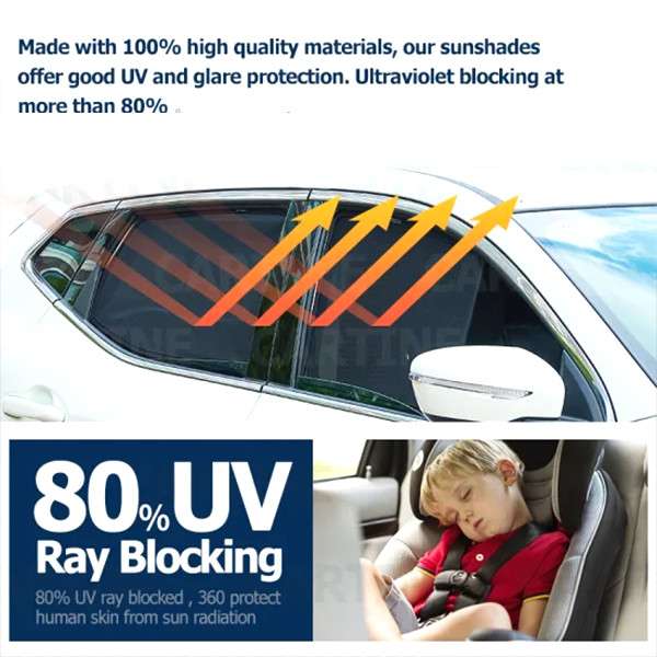 آفتاب گیر خودرو مدل UV RESISTANT مناسب برای تیبا 2 مجموعه 5 عددی