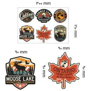 تصویر محصول: برچسب بدنه خودرو میو استیکر طرح آفرود – بسته 6 عددی