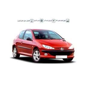 آفتابگیر شیشه خودرو مدل sunscreen-206 مناسب برای پژو 206