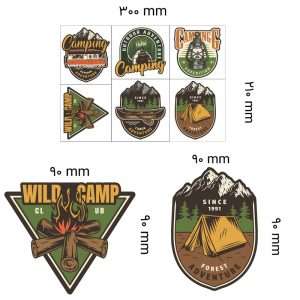 برچسب بدنه خودرو میو استیکر طرح آفرود – بسته 6 عددی - نمای کلی