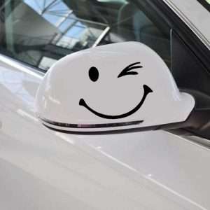 پیش‌نمایش برچسب خودرو طرح لبخند کد 0022 – ظاهر جذاب و متمایز خودرو