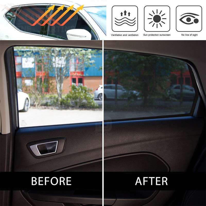 نمایی از آفتابگیر خودرو UVRESISTANT برای تیبا 2 – مجموعه 5عددی