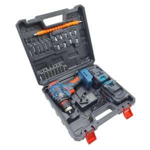 مجموعه 28 عددی دریل پیچ گوشتی شارژی صنعتی باس مدل براشلس