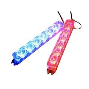 چراغ پلیسی خودرو مدل 6 لنزی بسته دو عددی | نورپردازی حرفه‌ای