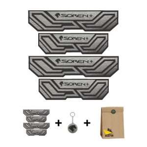 برچسب پارکابی خودرو شیپرس طرح چرم – بسته 4 عددی