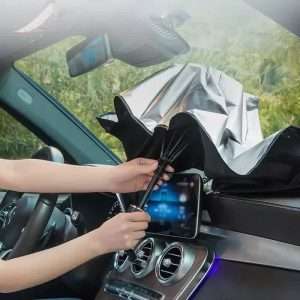 نمایی از چتر آفتابگیر خودرو مدل 0123 | حفاظت در برابر آفتاب