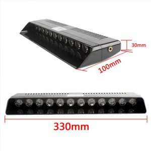 نمایی از چراغ پلیسی خودرو مدل S12 با نورافشانی حرفهای