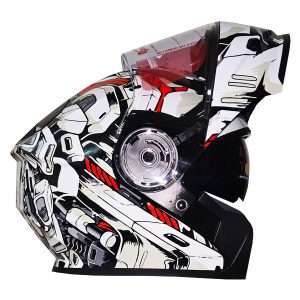 پیشنمایش کلاه کاسکت ردلاین فک متحرک عینکدار – ایمنی موتورسواری