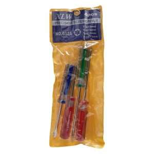 نمایی از پیچ گوشتی کد D-4 مجموعه 4 عددی | ابزارآلات حرفه‌ای