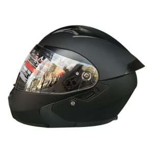 پیشنمایش کلاه کاسکت ام ای ۲ مدل 906 مشکی مات | ایمنی موتورسواری