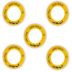 پیش‌نمایش نوار تفلون آسیا طلایی مدل Asia-5 مجموعه پنج عددی