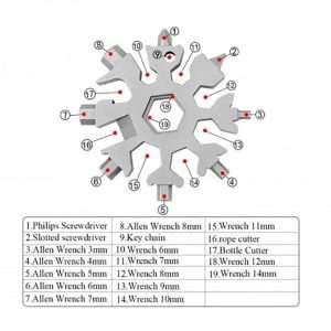 عکس دقیق آچار همه کاره دانه برفی مدل 1396 – ابزار چندکاره حرفهای برای مشاهده