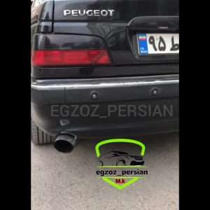 منبع اگزوز 705 طلایی سایلنسر دار برند js مدل M.K