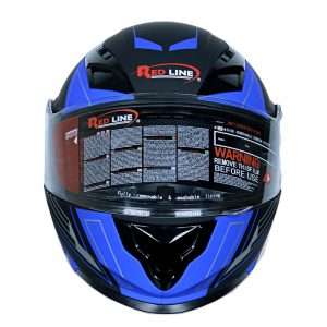 کلاه کاسکت ردلاین مدل MATT BLACK_Blue_C7 – ایمنی و استایل در موتورسواری - نمای کلی