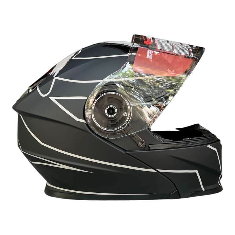 کلاه کاسکت چانه دار ردلاین مدل 939 grey X